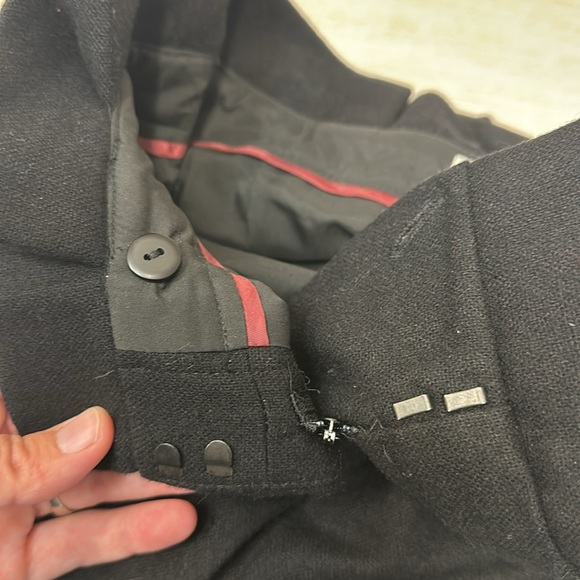 Boden Wool Wide Leg Tie Trousers - Picture 8 of 8